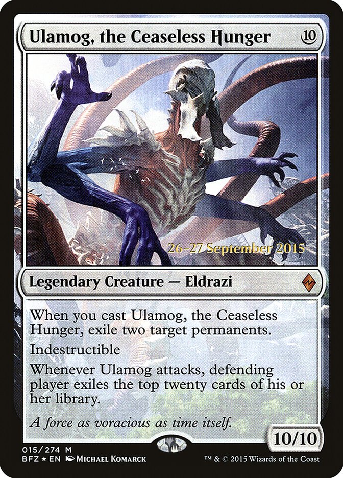 Ulamog, the Ceaseless Hunger [Battle for Zendikar Prerelease Promos] | GrognardGamesBatavia