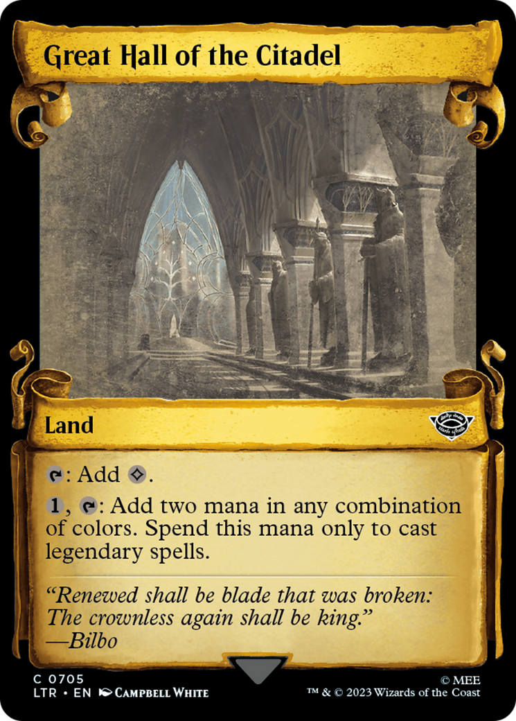 Great Hall of the Citadel [The Lord of the Rings: Tales of Middle-Earth Showcase Scrolls] | GrognardGamesBatavia