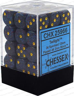 CHX25966 Speckled Twilight 36 D6 Set | GrognardGamesBatavia