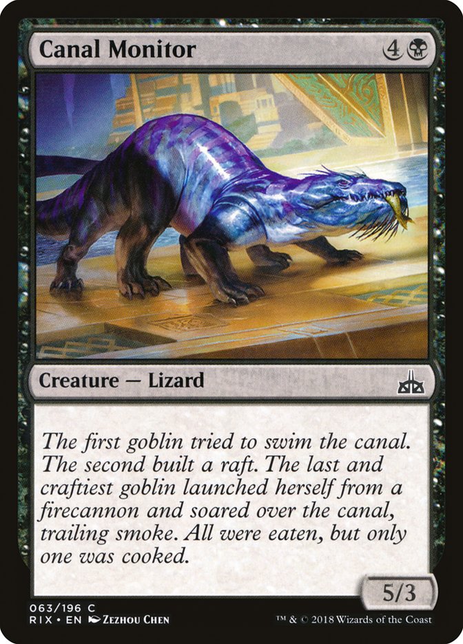 Canal Monitor [Rivals of Ixalan] | GrognardGamesBatavia