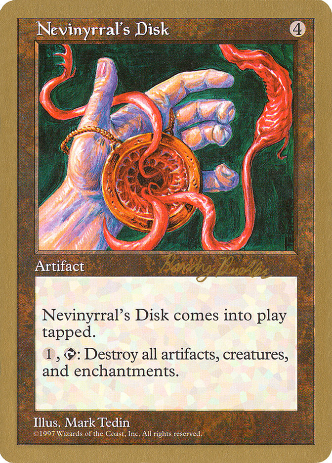 Nevinyrral's Disk (Randy Buehler) [World Championship Decks 1998] | GrognardGamesBatavia