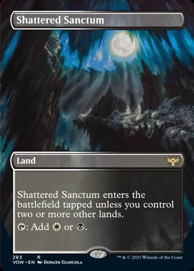 Shattered Sanctum (Borderless Alternate Art) [Innistrad: Crimson Vow] | GrognardGamesBatavia