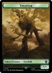 Beast // Treefolk Double Sided Token [The Lord of the Rings: Tales of Middle-Earth Commander Tokens] | GrognardGamesBatavia