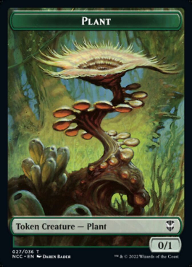 Plant // Beast Double-Sided Token [Streets of New Capenna Commander Tokens] | GrognardGamesBatavia