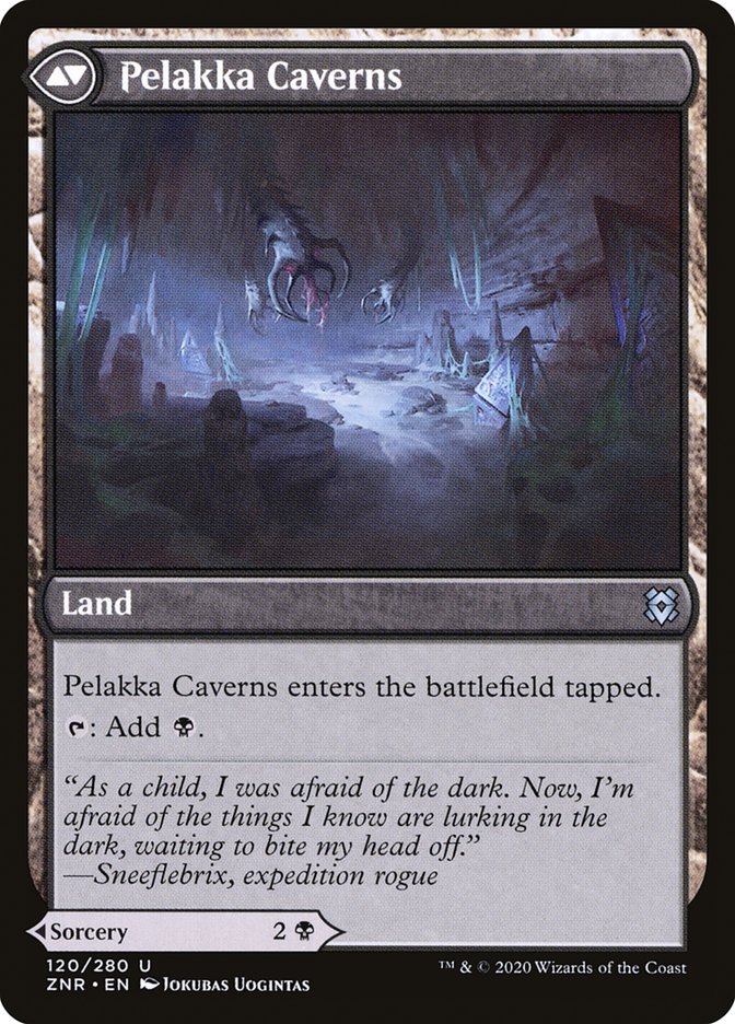 Pelakka Predation // Pelakka Caverns [Zendikar Rising] | GrognardGamesBatavia