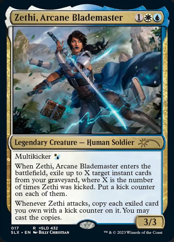 Zethi, Arcane Blademaster [Secret Lair: Universes Within] | GrognardGamesBatavia