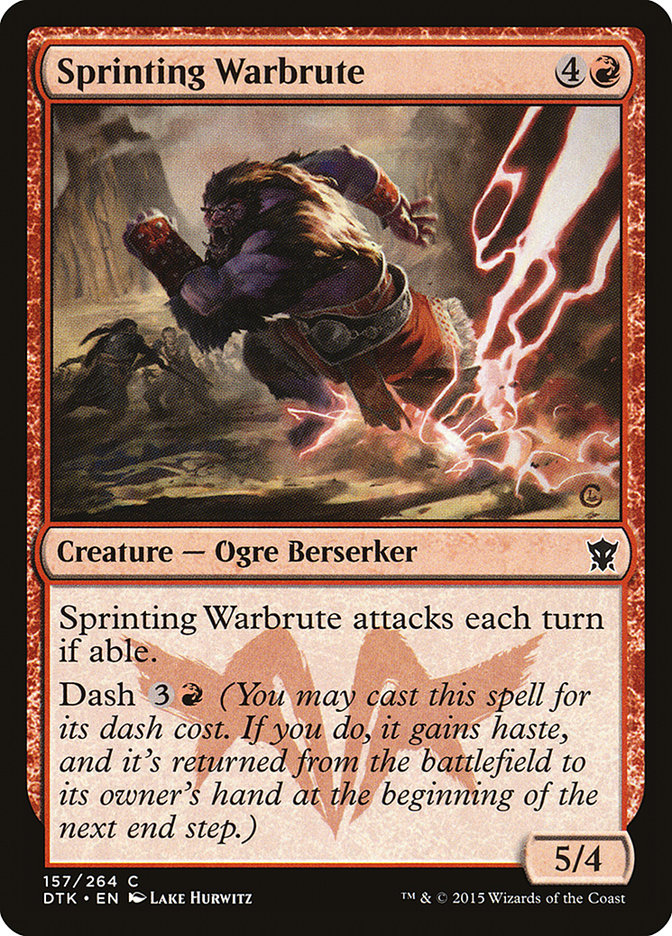 Sprinting Warbrute [Dragons of Tarkir] | GrognardGamesBatavia