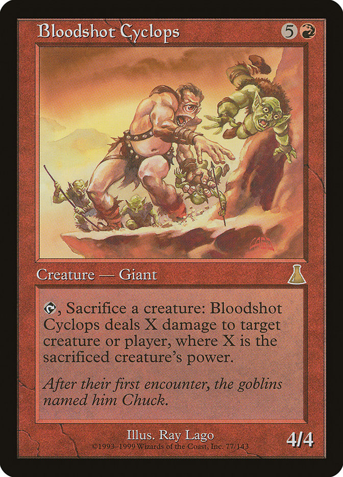 Bloodshot Cyclops [Urza's Destiny] | GrognardGamesBatavia