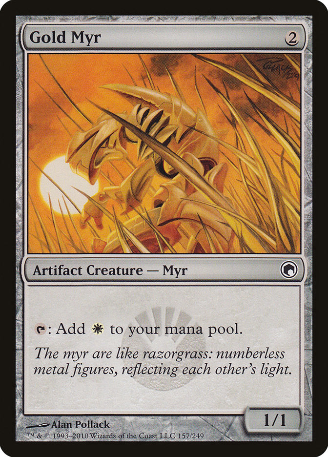 Gold Myr [Scars of Mirrodin] | GrognardGamesBatavia