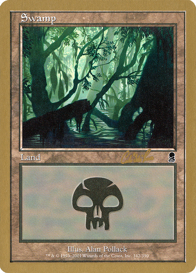 Swamp (cr342) (Carlos Romao) [World Championship Decks 2002] | GrognardGamesBatavia