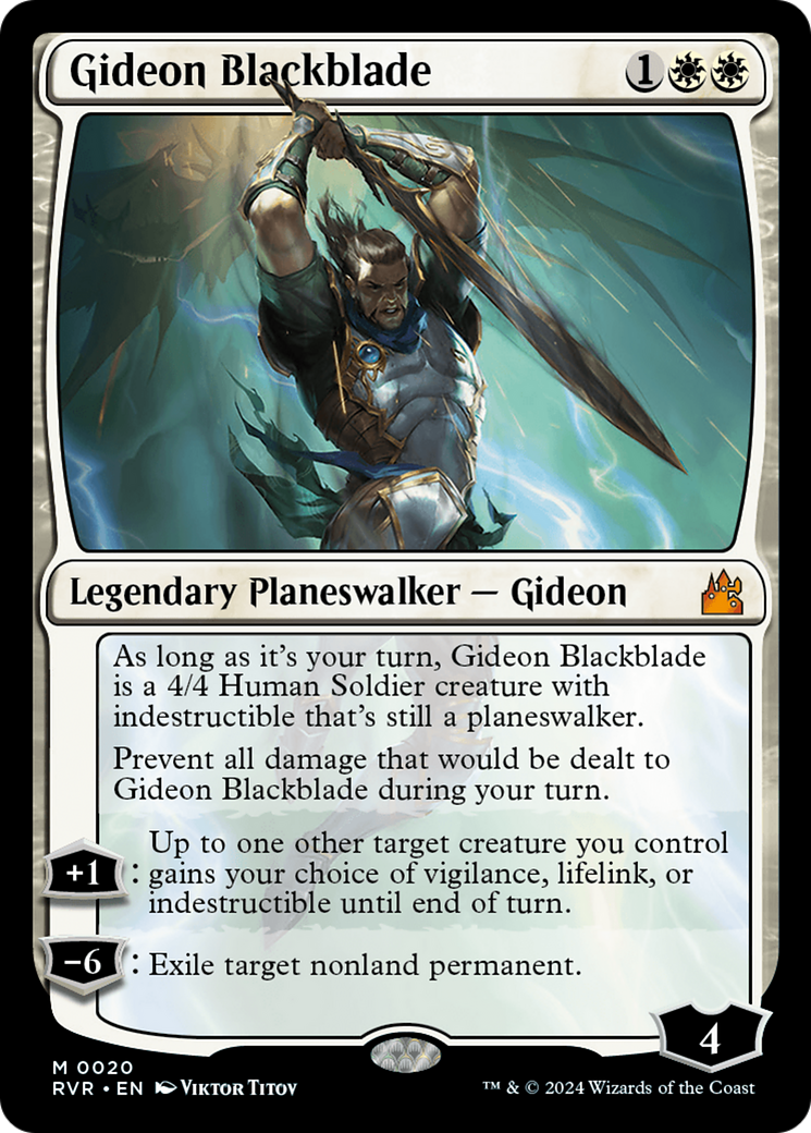 Gideon Blackblade [Ravnica Remastered] | GrognardGamesBatavia