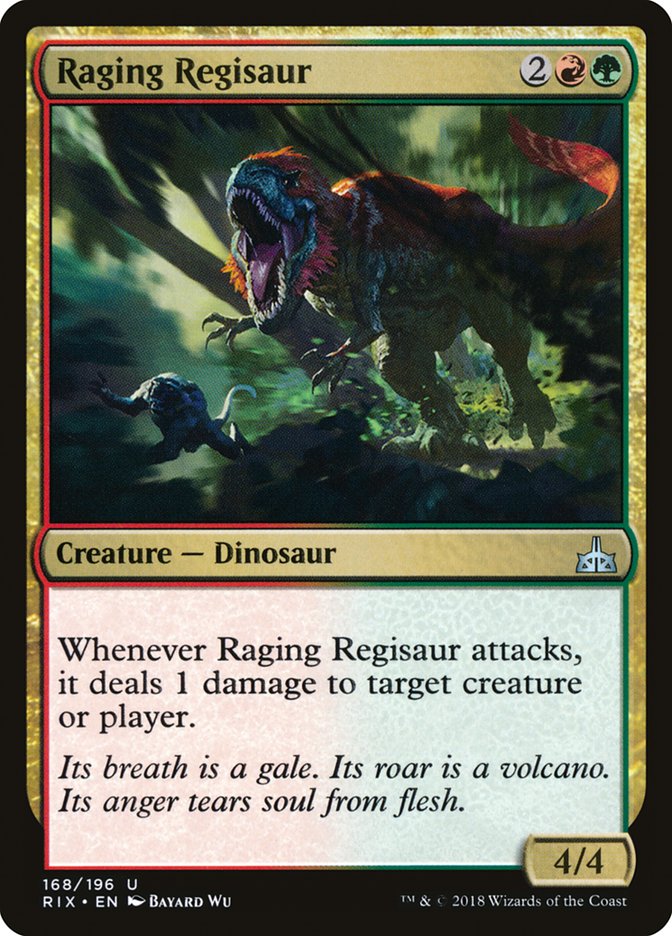 Raging Regisaur [Rivals of Ixalan] | GrognardGamesBatavia