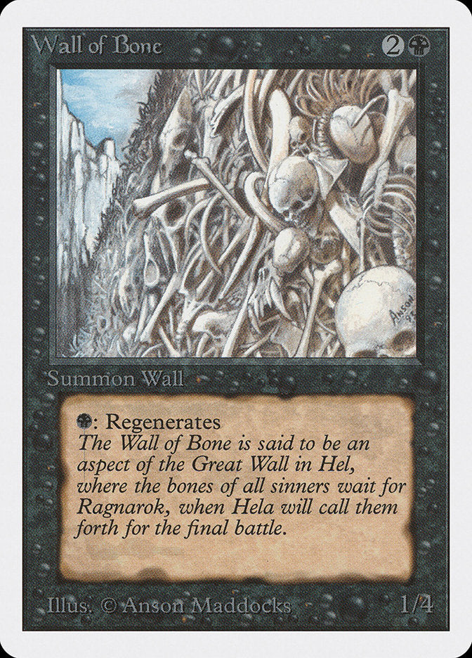 Wall of Bone [Unlimited Edition] | GrognardGamesBatavia