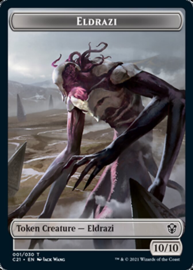 Eldrazi // Champion of Wits Double-Sided Token [Commander 2021 Tokens] | GrognardGamesBatavia