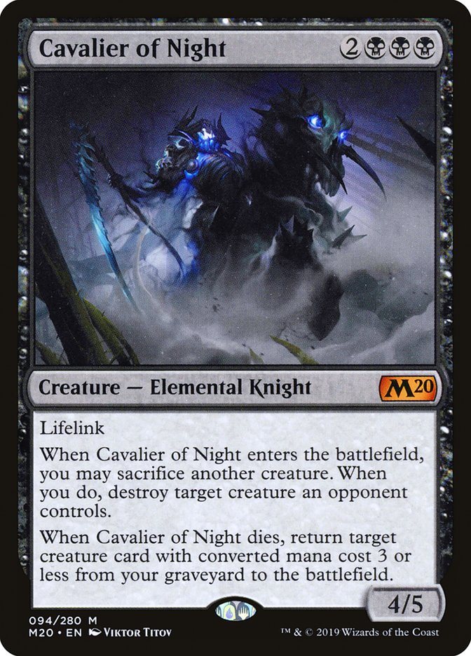 Cavalier of Night [Core Set 2020] | GrognardGamesBatavia