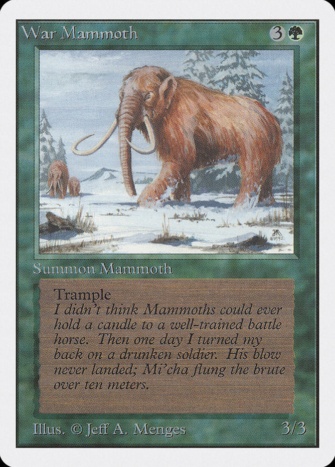 War Mammoth [Unlimited Edition] | GrognardGamesBatavia