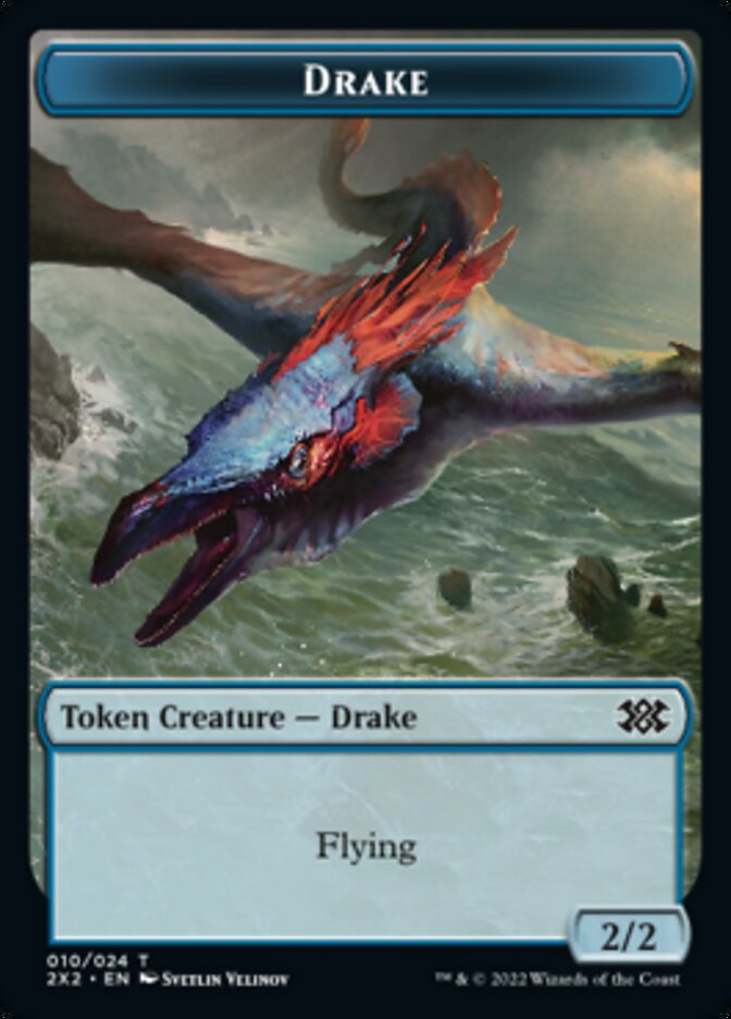 Drake // Aven Initiate Double-Sided Token [Double Masters 2022 Tokens] | GrognardGamesBatavia