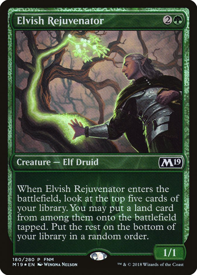 Elvish Rejuvenator (FNM) [Core Set 2019 Promos] | GrognardGamesBatavia