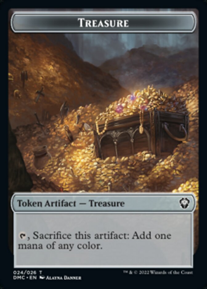 Treasure Token [Dominaria United Commander Tokens] | GrognardGamesBatavia