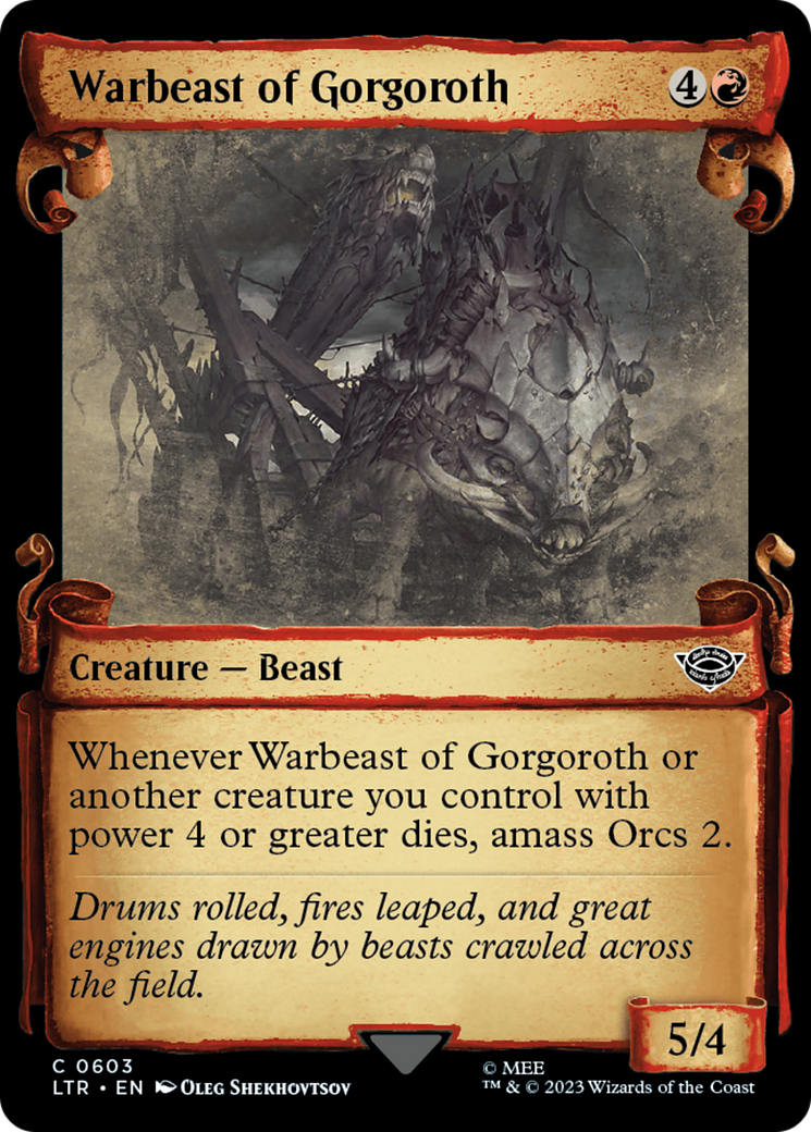 Warbeast of Gorgoroth [The Lord of the Rings: Tales of Middle-Earth Showcase Scrolls] | GrognardGamesBatavia