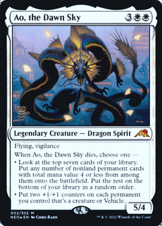 Ao, the Dawn Sky [Kamigawa: Neon Dynasty Prerelease Promos] | GrognardGamesBatavia