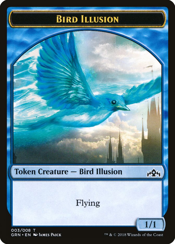 Bird Illusion Token [Guilds of Ravnica Tokens] | GrognardGamesBatavia