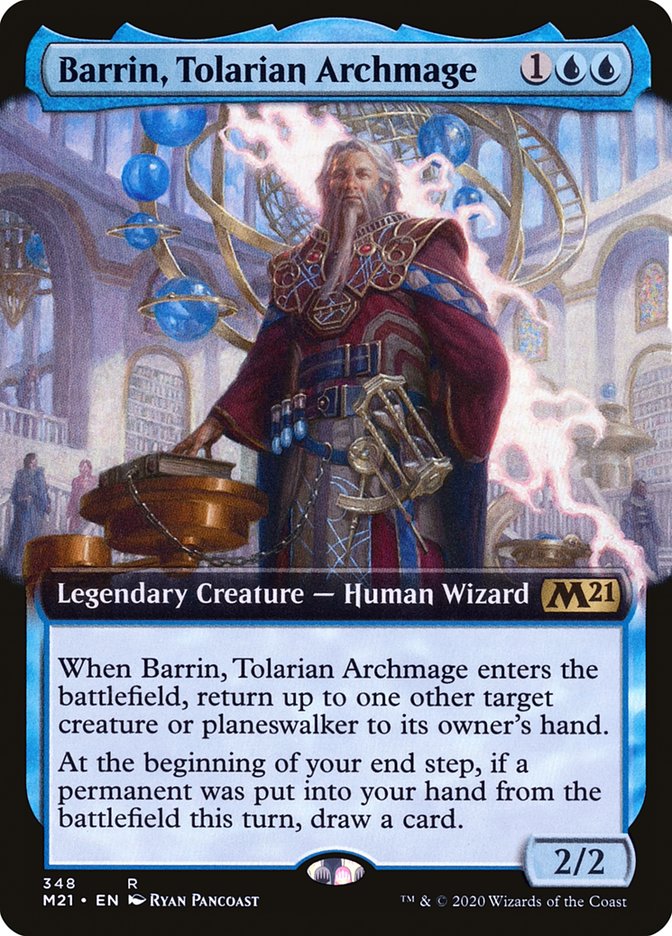 Barrin, Tolarian Archmage (Extended Art) [Core Set 2021] | GrognardGamesBatavia