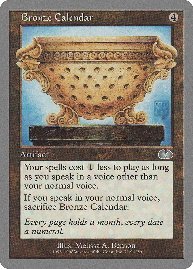 Bronze Calendar [Unglued] | GrognardGamesBatavia