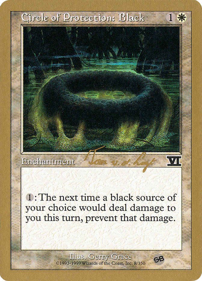 Circle of Protection: Black (Tom van de Logt) (SB) [World Championship Decks 2000] | GrognardGamesBatavia