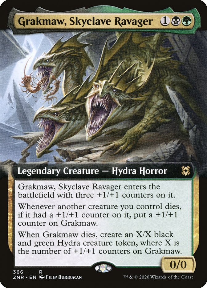 Grakmaw, Skyclave Ravager (Extended Art) [Zendikar Rising] | GrognardGamesBatavia