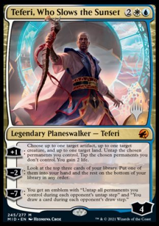 Teferi, Who Slows the Sunset (Promo Pack) [Innistrad: Midnight Hunt Promos] | GrognardGamesBatavia