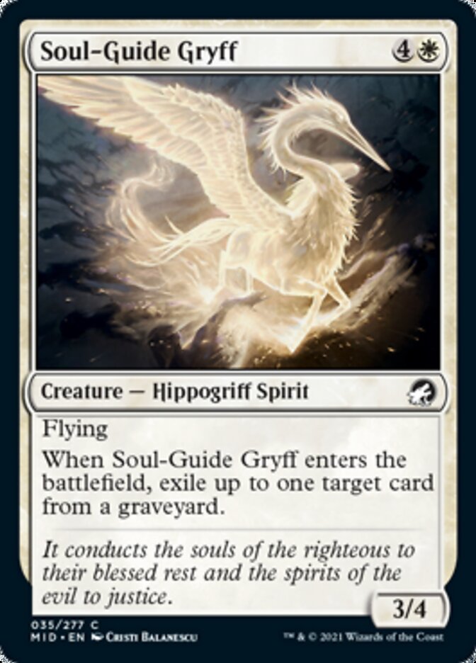 Soul-Guide Gryff [Innistrad: Midnight Hunt] | GrognardGamesBatavia