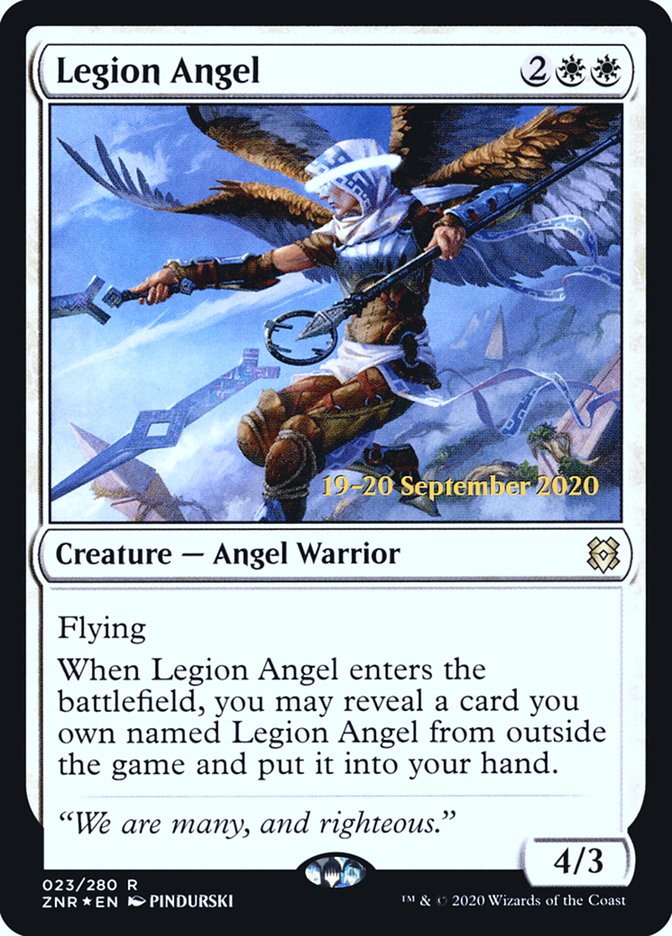 Legion Angel [Zendikar Rising Prerelease Promos] | GrognardGamesBatavia