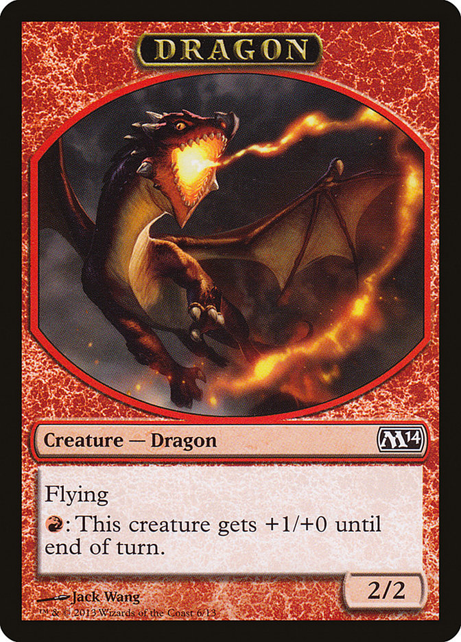 Dragon Token [Magic 2014 Tokens] | GrognardGamesBatavia