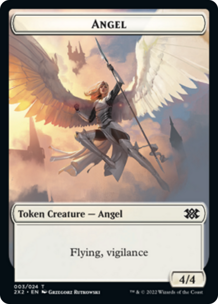 Elemental // Angel Double-Sided Token [Double Masters 2022 Tokens] | GrognardGamesBatavia