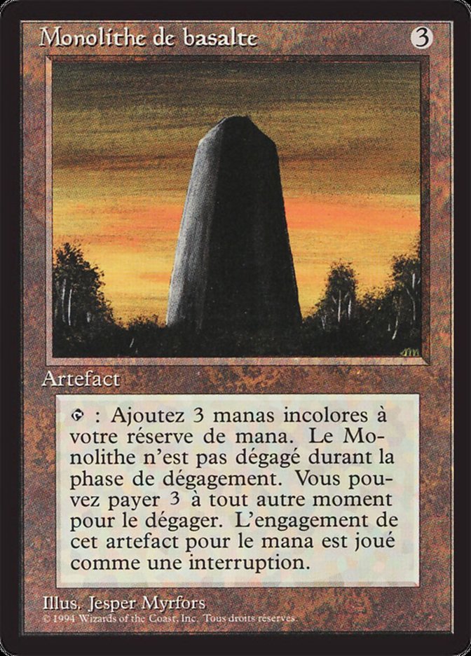 Basalt Monolith [Foreign Black Border] | GrognardGamesBatavia