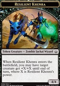 Resilient Khenra // Cat Double-Sided Token [Hour of Devastation Tokens] | GrognardGamesBatavia