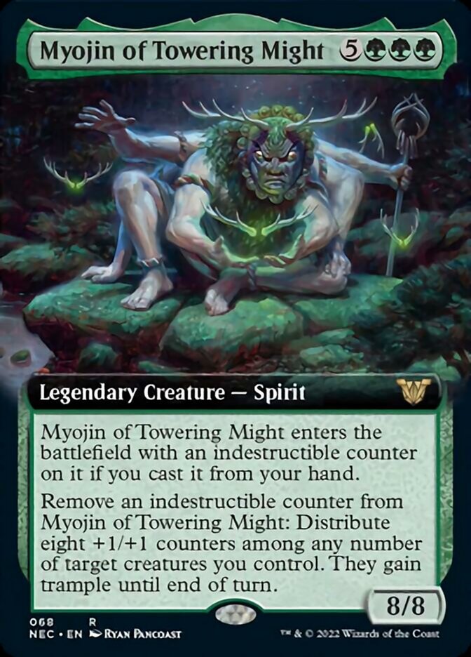 Myojin of Towering Might (Extended Art) [Kamigawa: Neon Dynasty Commander] | GrognardGamesBatavia