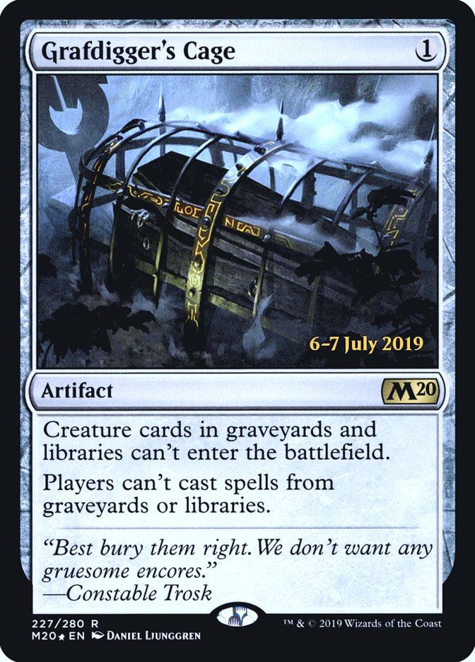 Grafdigger's Cage [Core Set 2020 Prerelease Promos] | GrognardGamesBatavia