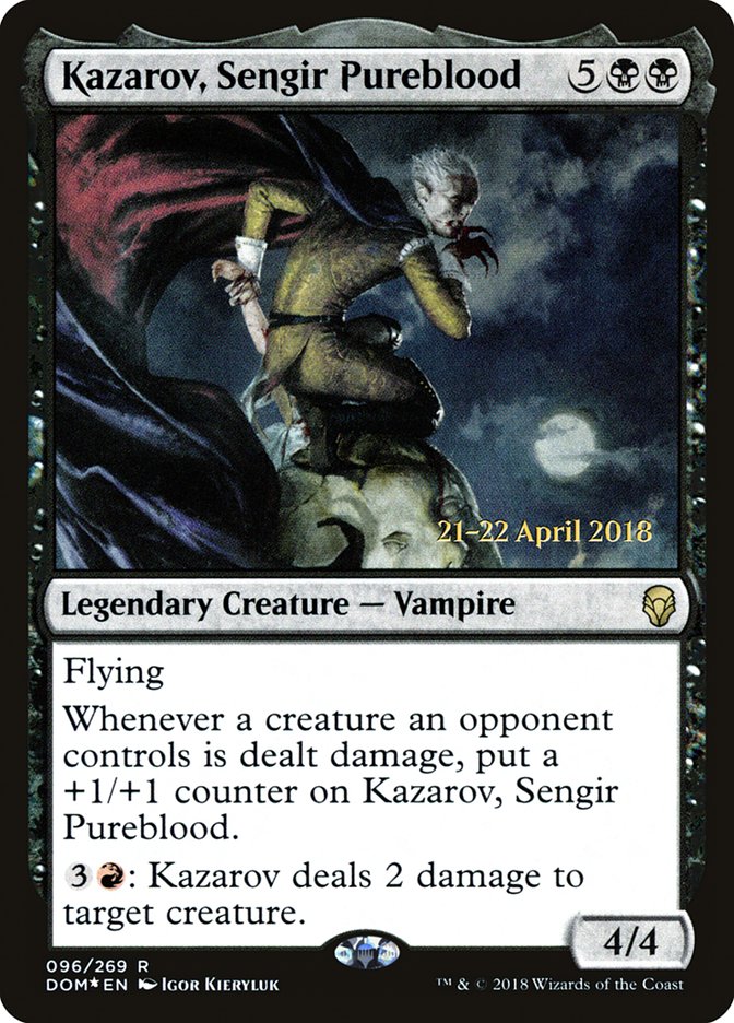 Kazarov, Sengir Pureblood [Dominaria Prerelease Promos] | GrognardGamesBatavia