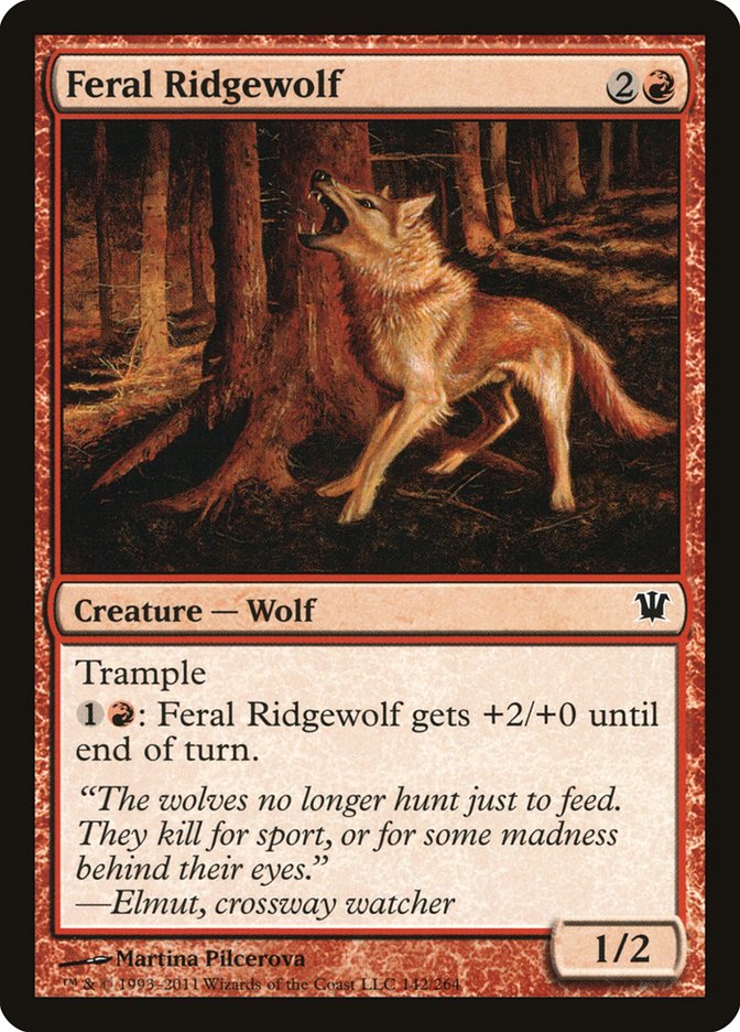 Feral Ridgewolf [Innistrad] | GrognardGamesBatavia