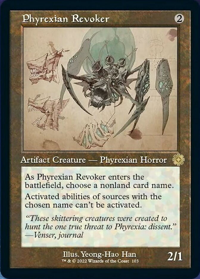 Phyrexian Revoker (Retro Schematic) [The Brothers' War Retro Artifacts] | GrognardGamesBatavia