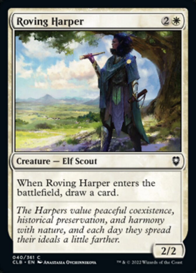 Roving Harper [Commander Legends: Battle for Baldur's Gate] | GrognardGamesBatavia