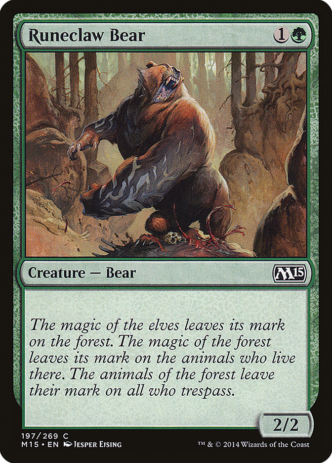 Runeclaw Bear [Magic 2015] | GrognardGamesBatavia