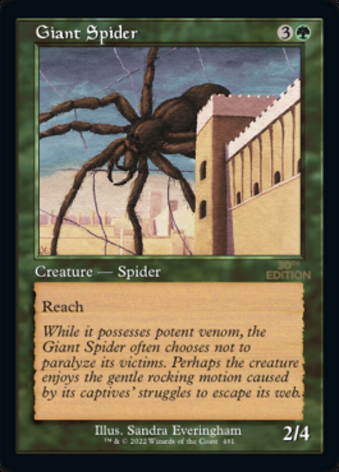 Giant Spider (Retro) [30th Anniversary Edition] | GrognardGamesBatavia