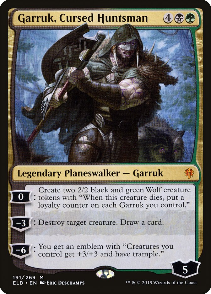 Garruk, Cursed Huntsman [Throne of Eldraine] | GrognardGamesBatavia