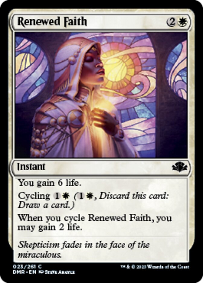 Renewed Faith [Dominaria Remastered] | GrognardGamesBatavia