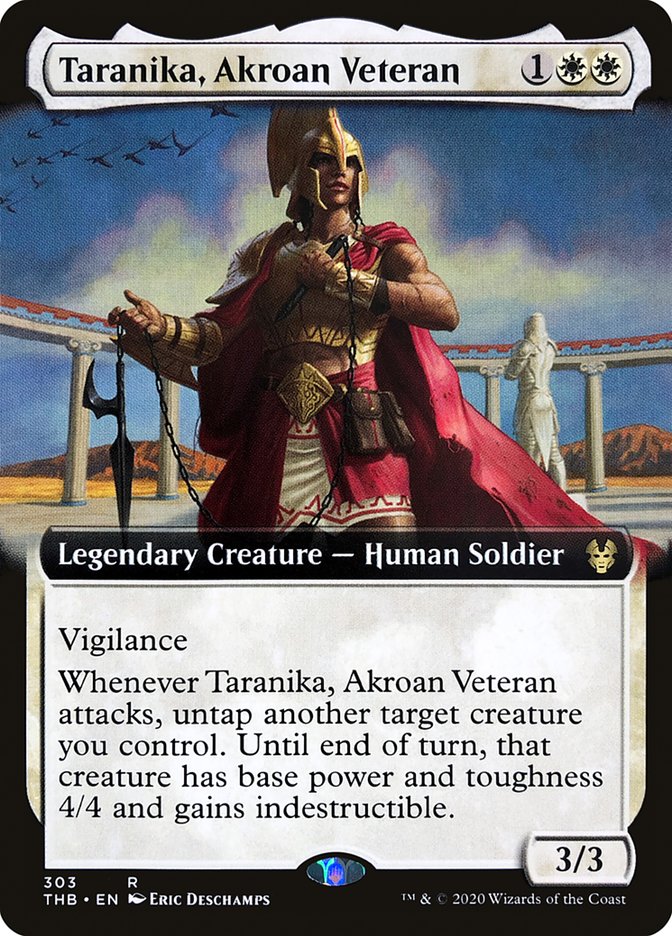 Taranika, Akroan Veteran (Extended Art) [Theros Beyond Death] | GrognardGamesBatavia