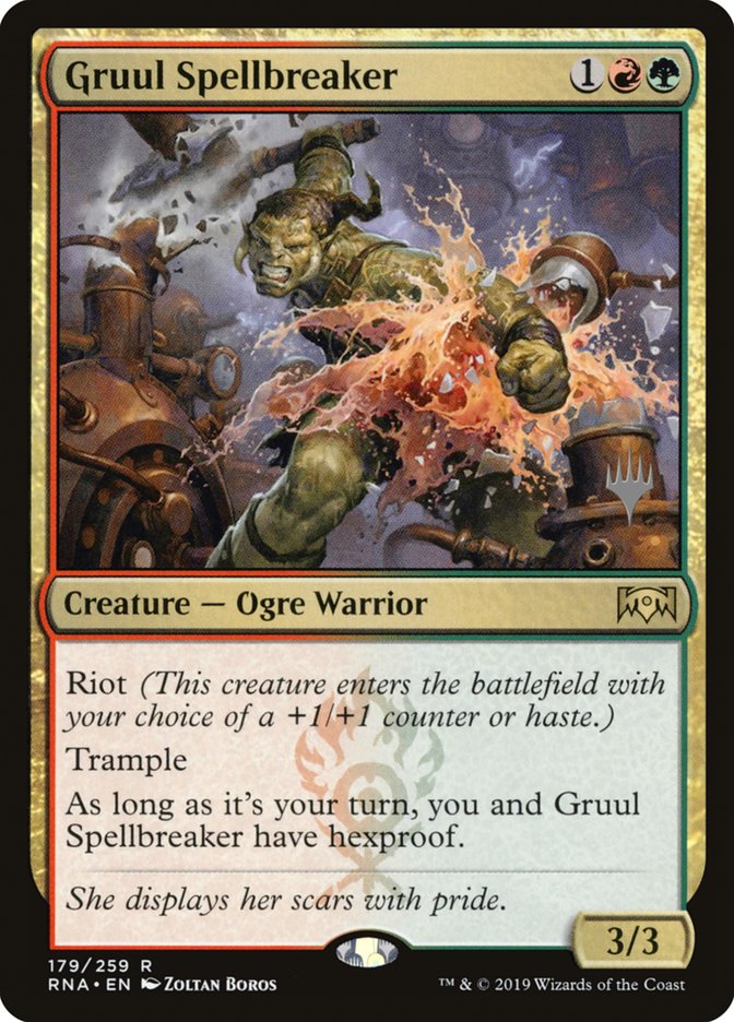 Gruul Spellbreaker (Promo Pack) [Ravnica Allegiance Promos] | GrognardGamesBatavia