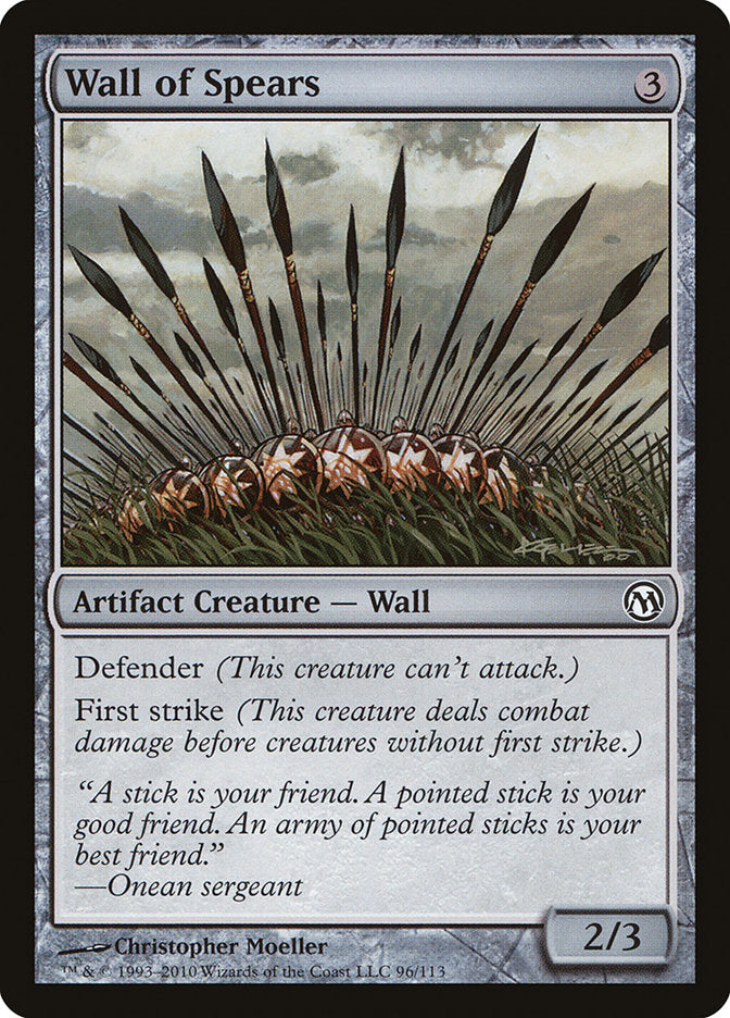 Wall of Spears [Duels of the Planeswalkers] | GrognardGamesBatavia